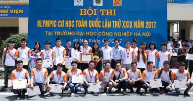Tuyên dương và trao học bổng cho sinh viên đạt giải Olympic Cơ học Toàn quốc lần thứ XXIX – 2017 Tuyên dương và trao học bổng cho sinh viên đạt giải Olympic Cơ học Toàn quốc lần thứ XXIX – 2017